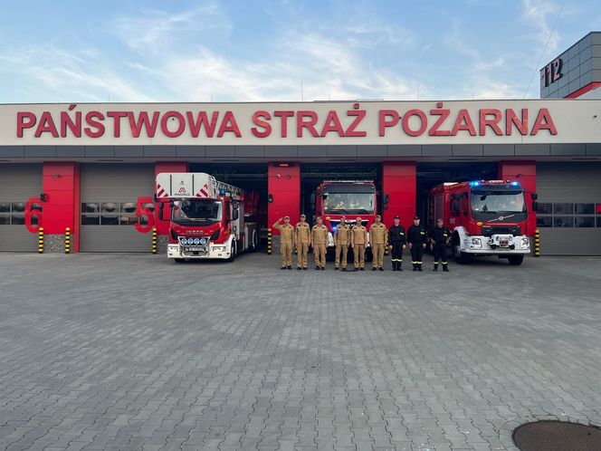 Hołd małopolskich strażaków dla zmarłego kolegi