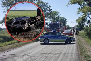 W maździe wybuchł pożar, kierowca zginął w płomieniach! Przerażający wypadek [ZDJĘCIA]