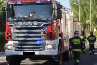 Pożar tira na S7 w gminie Promna