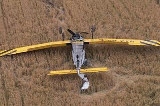 Podczas akcji rozbił się samolot gaśniczy 