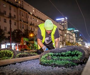 Wielki powrót tramwajów na Marszałkowską. Pojadą po zielonym dywanie