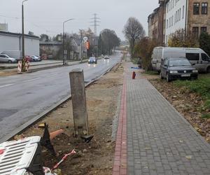 Utrudnienia na ul. Nakielskiej w Tarnowskich Górach. Prace na finiszu