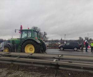 Protest rolników w Elblągu na S7