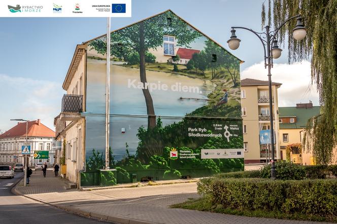 Pierwszy mural w Trzciance oficjalnie odsłonięty