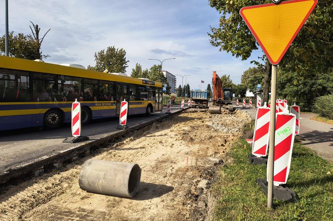 Remont ulicy Podmiejskiej w Kaliszu, wrzesień 2024