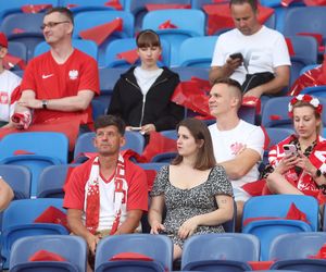 Kibice na meczu Polska - Mołdawia