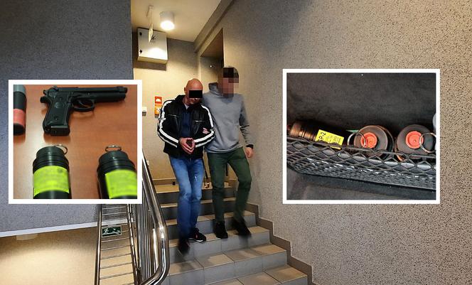 Groził śmiercią prawnikowi, miał pistolet i granaty. Policja zatrzymała 48-latka