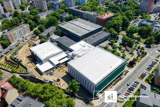 Postępy na budowie Szczecińskiego Domu Sportu - maj 2025