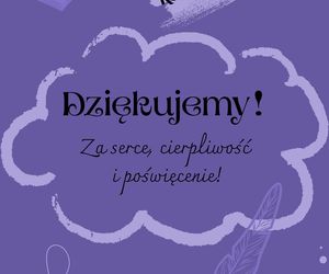 Podziękowanie dla nauczyciela do druku