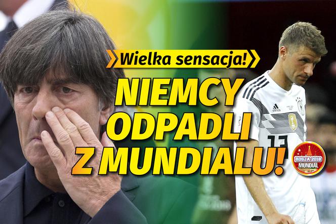 Sensacja. Niemcy odpadli z Mundialu