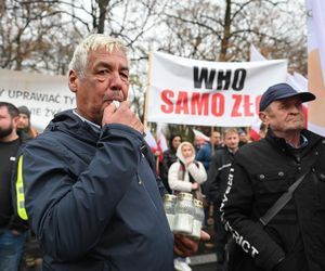 Protest plantatorów tytoniu w Warszawie (3.11.2025)