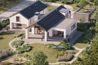 Dom wokół komina wg projektu KXM group