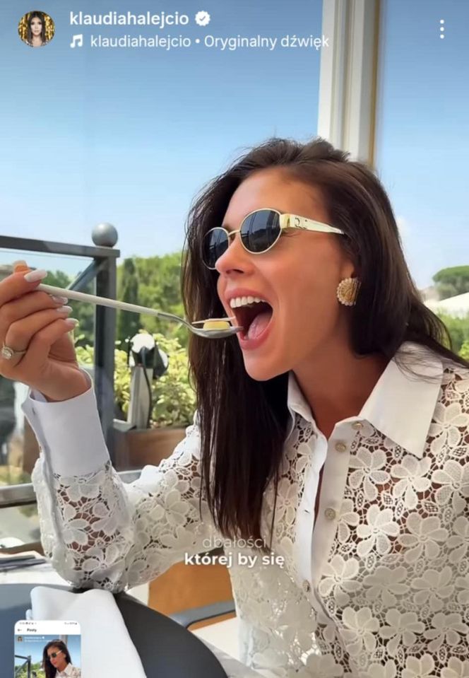 Klaudia Halejcio skrytykowała luksusową restaurację w Rzymie