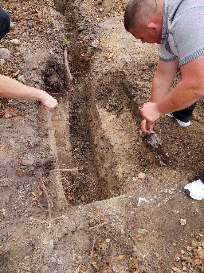 Szczątki żołnierzy niemieckich znalezione podczas prac w Kraśniku