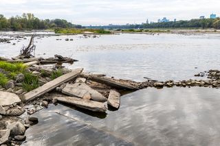 Wisła w Warszawie 27 sierpnia 2025 rano