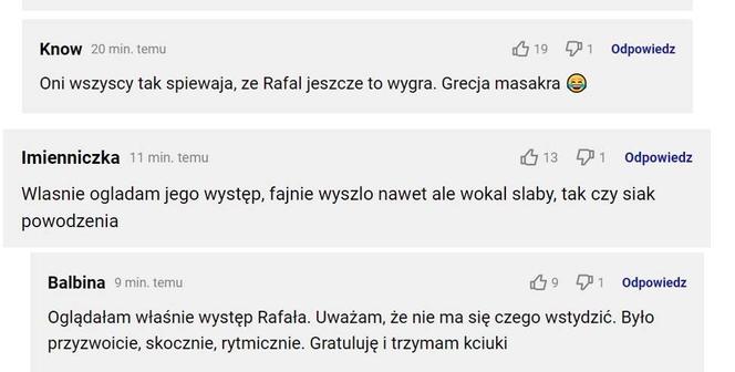 Pierwsze komentarze internautów po występie Rafała Brzozowskiego na Eurowizji 2021