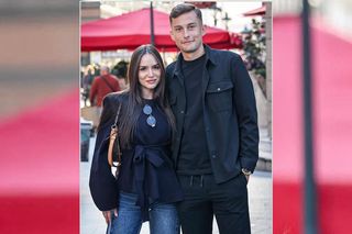 Bartłomiej Wdowik z dziewczyną 