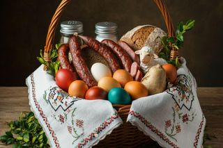 Co do koszyczka na święconkę? Lista produktów, które powinny znaleźć się w koszyczku