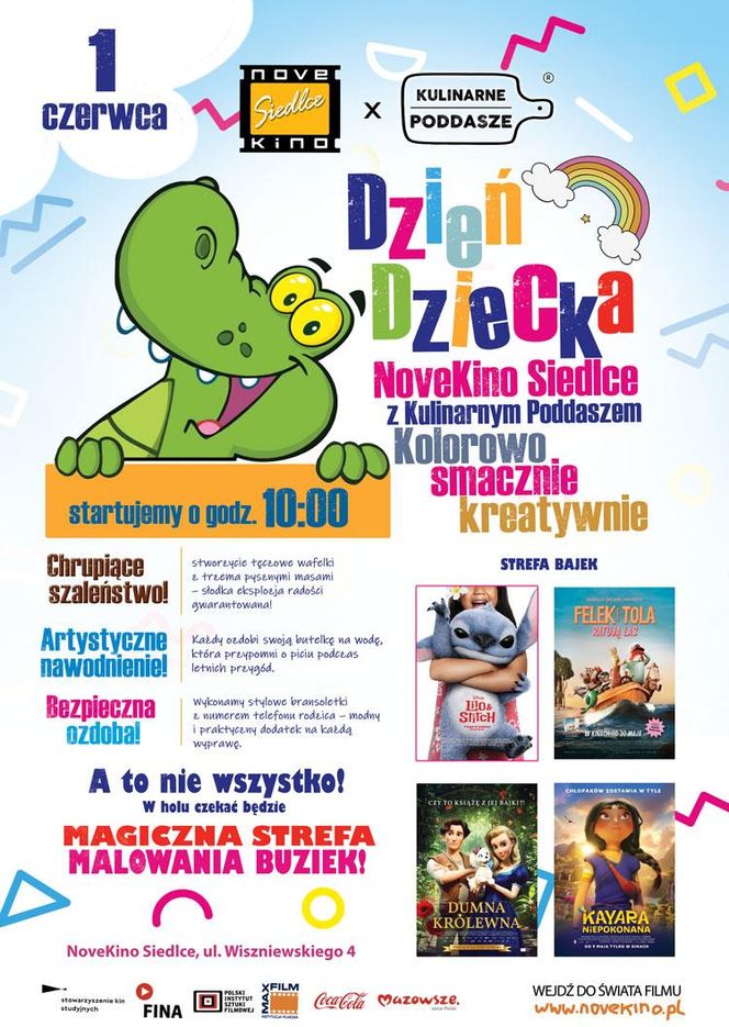 Novekino Siedlce zaprasza 1 czerwca na Dzień Dziecka z Kulinarnym Poddaszem