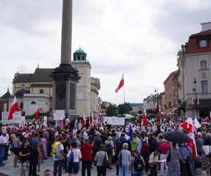 Protest katechetów w Warszawie 21.08.2024