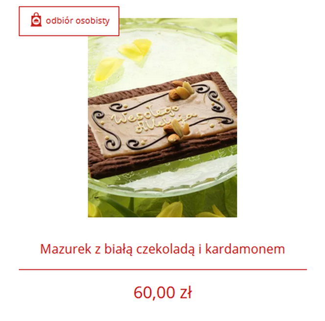 Mazurek kosztuje 60 złotych