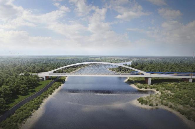 Wizualizacja nowego mostu łączącego Kostrzyn i Kietz