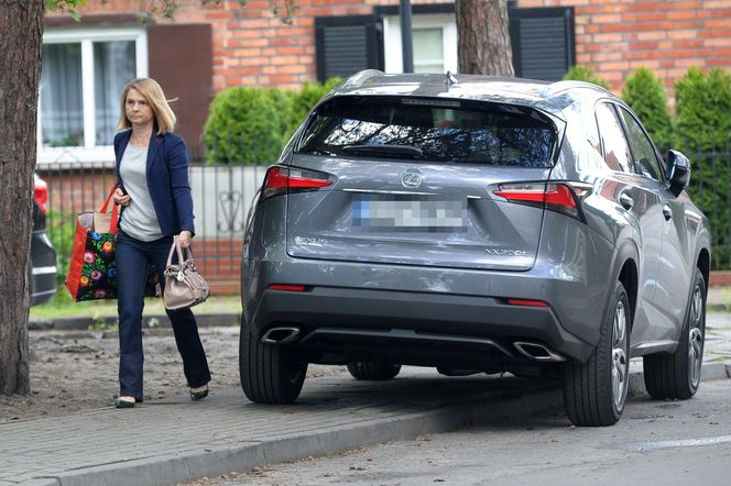 Małgorzata Tusk w wypożyczonym BMW.