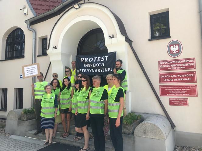 Protest pracowników inspekcji weterynaryjnej