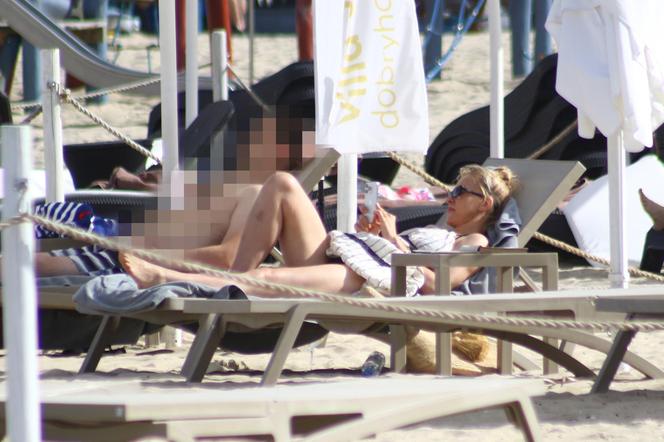 Katarzyna Warnke na plaży