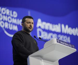 Prezydent Zełeński w Davos