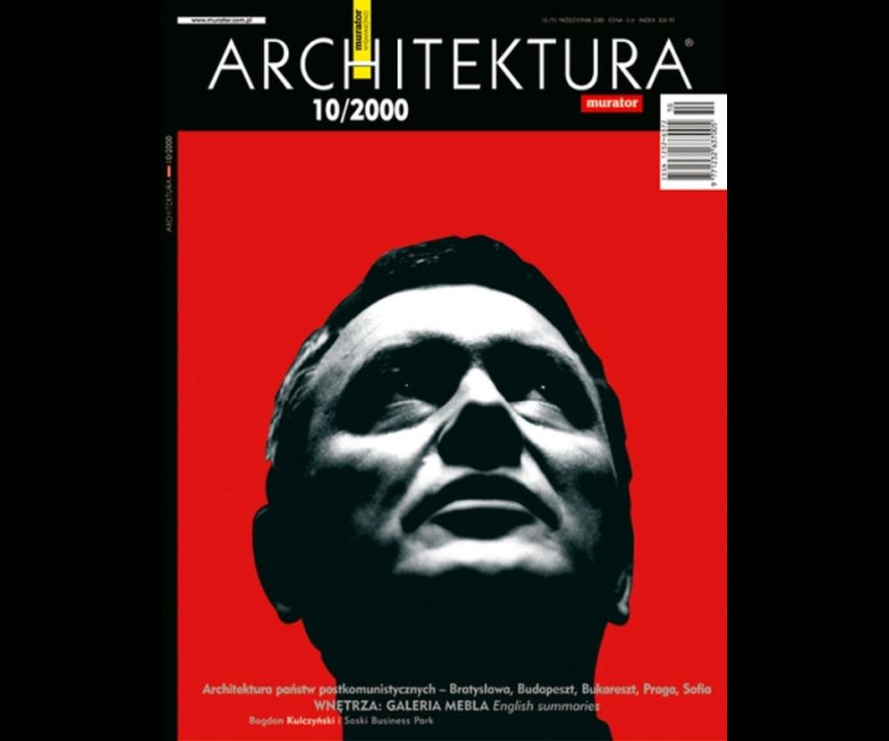 Okładka Miesięcznik Architektura 10/2000