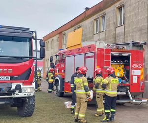 Pożar budynku socjalnego w Starachowicach