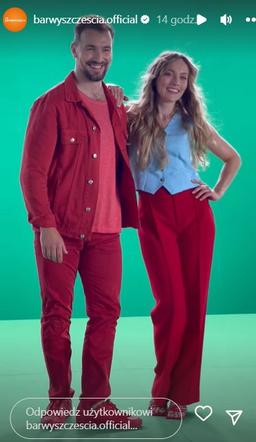 Nowa czołówka Barw szczęścia 2023. Marcin Kodur (Oskar Stoczyński), Renata (Anna Mrozowska) 