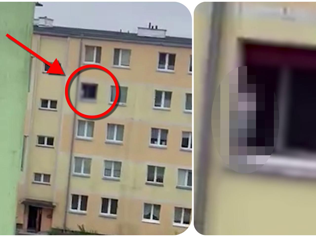 Wałcz: 2-letni chłopczyk stał na parapecie na trzecim piętrze. Zrobił to kolejny raz!