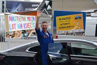Sławosz Uznański-Wiśniewski w Polsce! Pierwsze słowa astronauty po lądowaniu