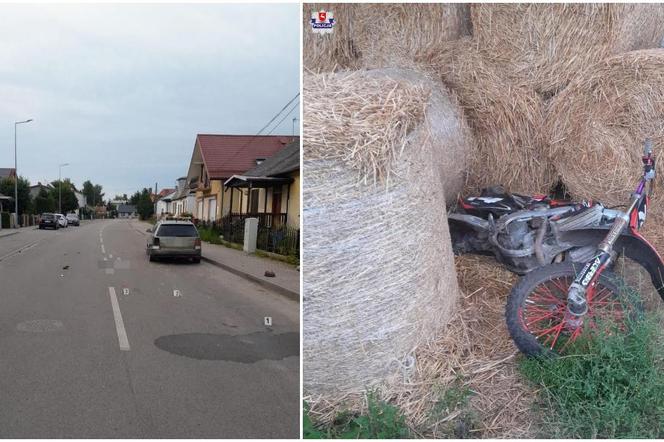 Tragiczny wypadek motocyklisty w woj. lubelskim. 25-latek zginął na miejscu, a motocykl zniknął 