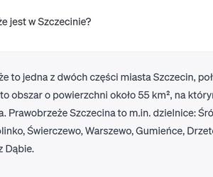 Chat GPT o Szczecinie 