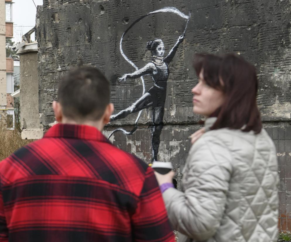 Banksy był w Ukrainie. Powstała cała seria ulicznych graffiti 