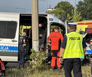 Betoniarka zderzyła się z radiowozem, 8 policjantów trafiło do szpitali