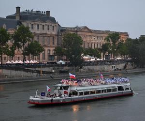 Reprezentacja Polski podczas ceremonii otwarcia IO Paryż 2024 