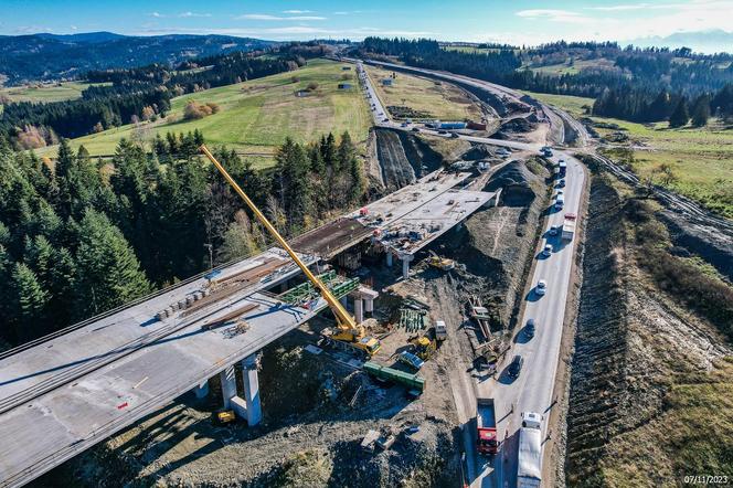 Budowa zakopianki DK 47 Rdzawka - Nowy Targ