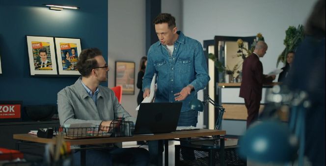 Barwy szczęścia, odcinek 3231. Radomir (Łukasz Wójcik), Błażej (Piotr Ligienza)