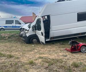 Wypadek w Małdytach. Potrącił rodzinę z dzieckiem