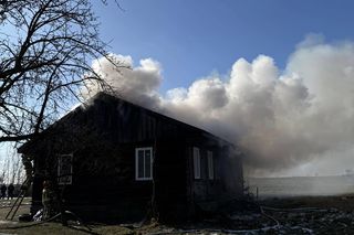 Spłonął budynek mieszkalny w Korycianach