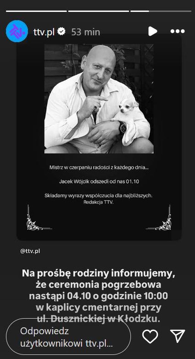 Jacek Wójciek - pogrzeb