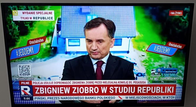 Zbigniew Ziobro w studio TV Republika