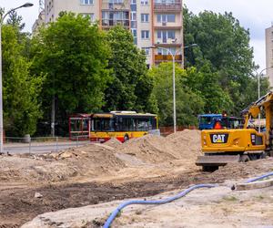 Budowa tramwaju na Stegny w Warszawie