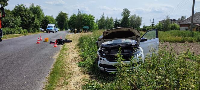 Koszmarny wypadek pod Grudziądzem! Motorowerzysta zmarł w szpitalu [ZDJĘCIA]