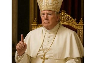 Kościół krytykuje Donalda Trumpa za zdjęcie przedstawiające go jako papieża