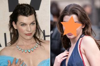 Milla Jovovich na pokazie mody z 15-letnią córką. To jej idealna kopia